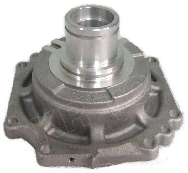 Automotive air conditioning compressor housing